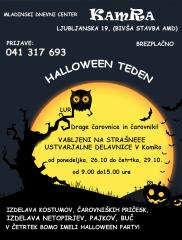 Ustvarjalne delavnice v halloween tednu